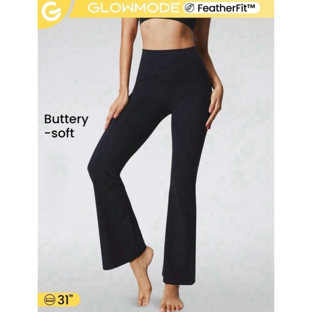SHEIN GLOWMODE 31” Blach High-Rise Leggings Pants